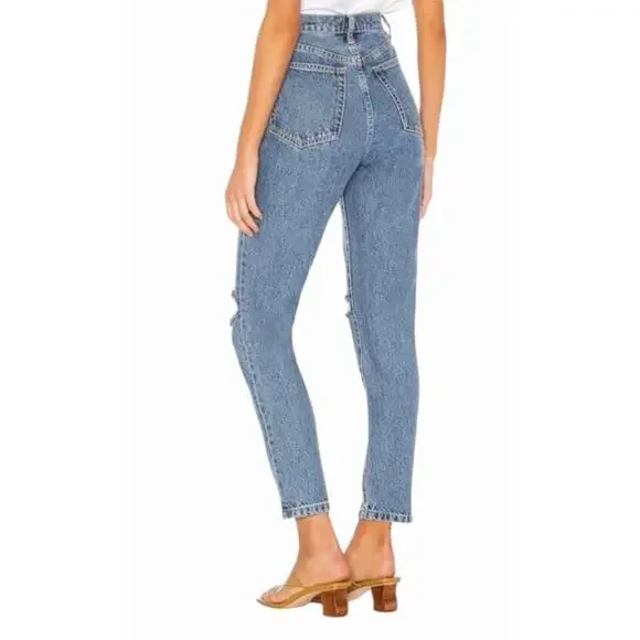 new WEWOREWHAT we wore what medium wash high rise Danielle denim jeans - Picture 3 of 11